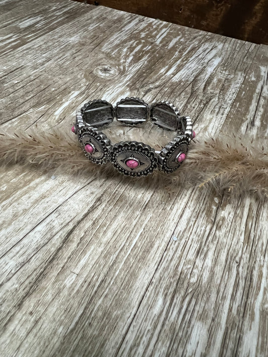 Pink Concho Bracelet