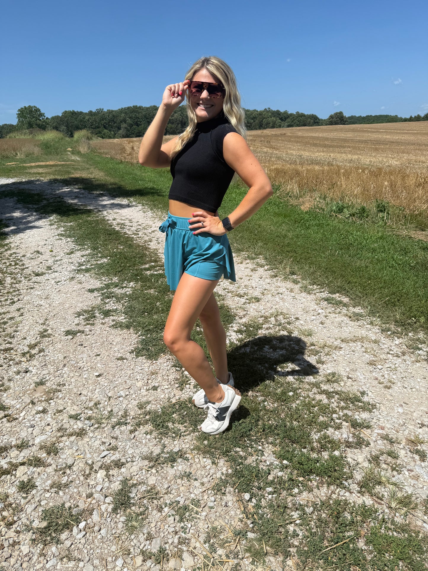 Teal Tennis Skort