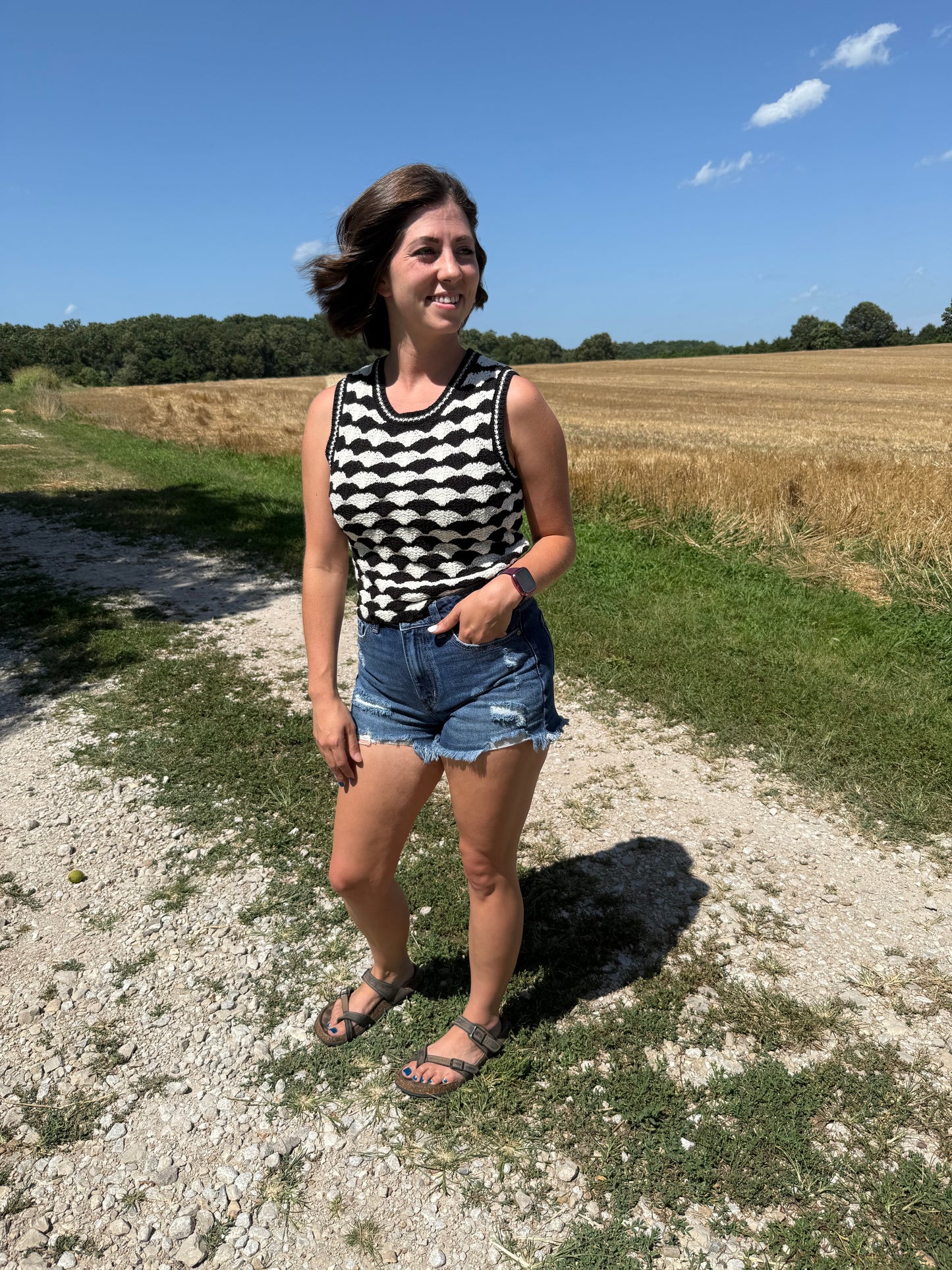 Scalloped Crocheted Tank