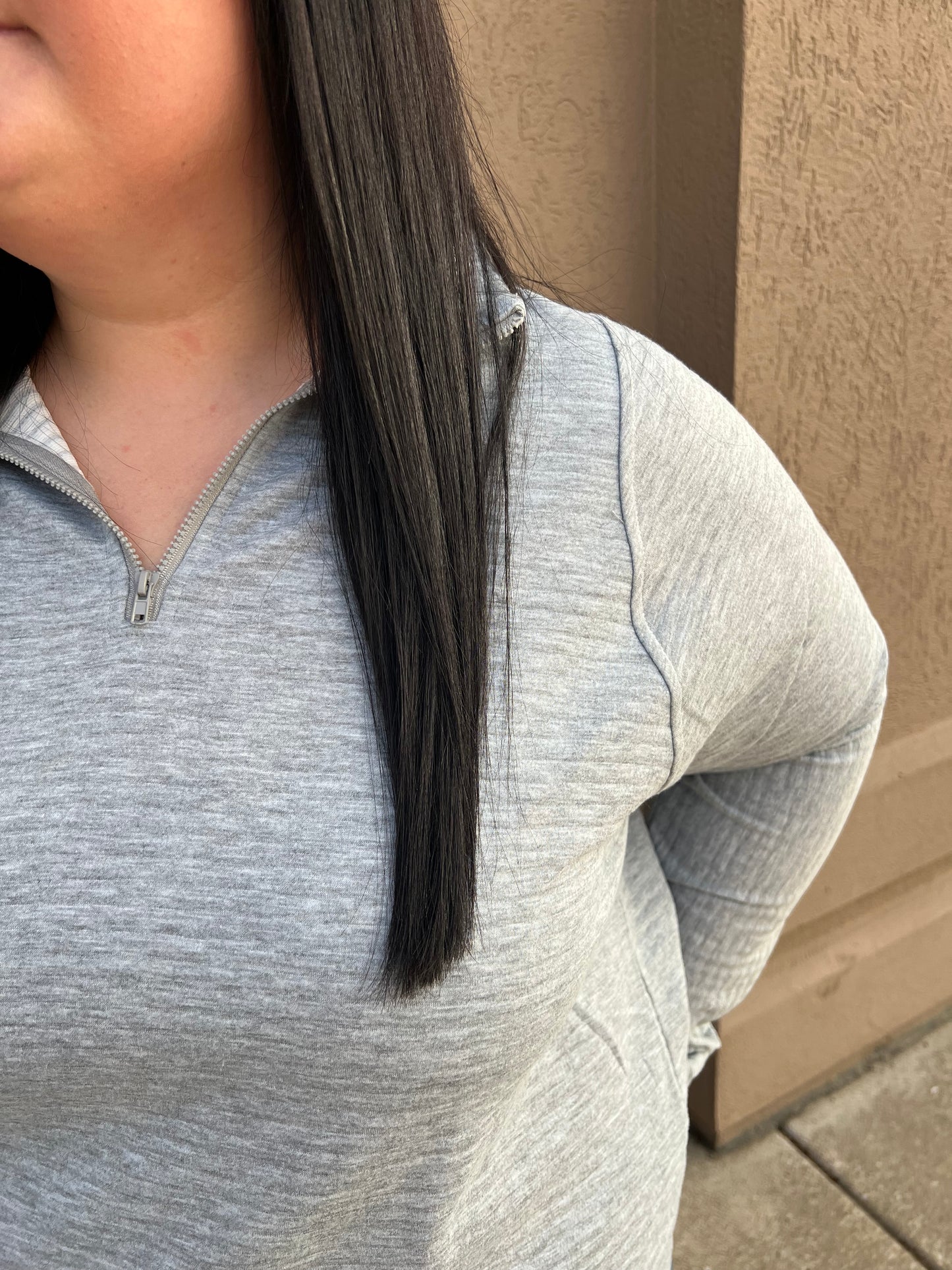 Plus Quarter Zip Pullover