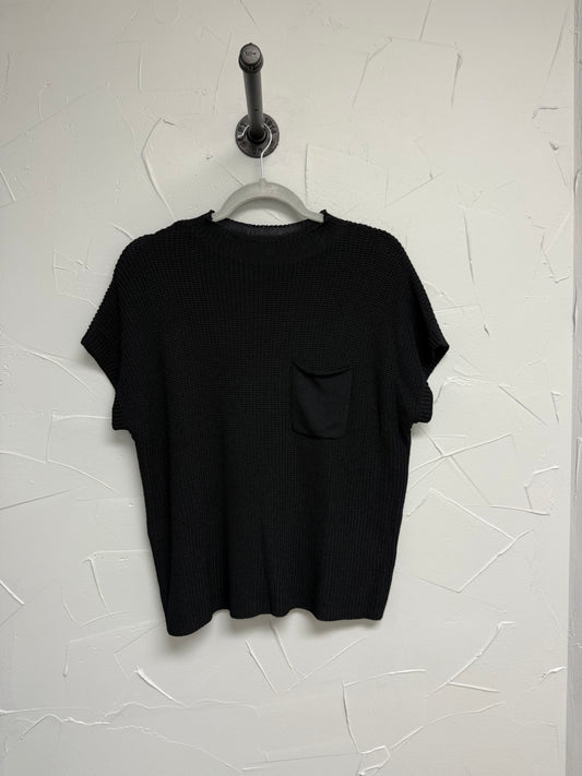 Black Sleeveless Sweater
