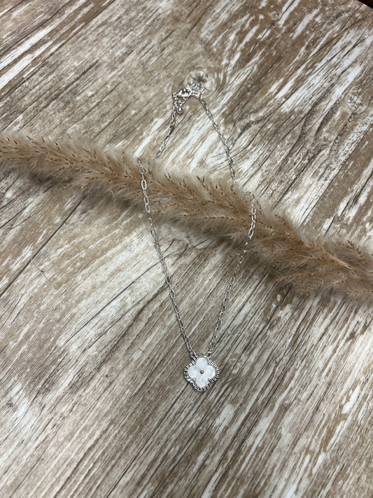 Silver Clover Necklace