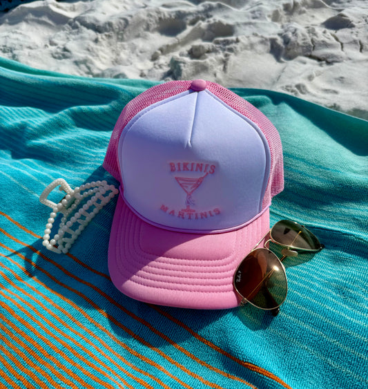 Bikinis & Martinis Embroidered Hat
