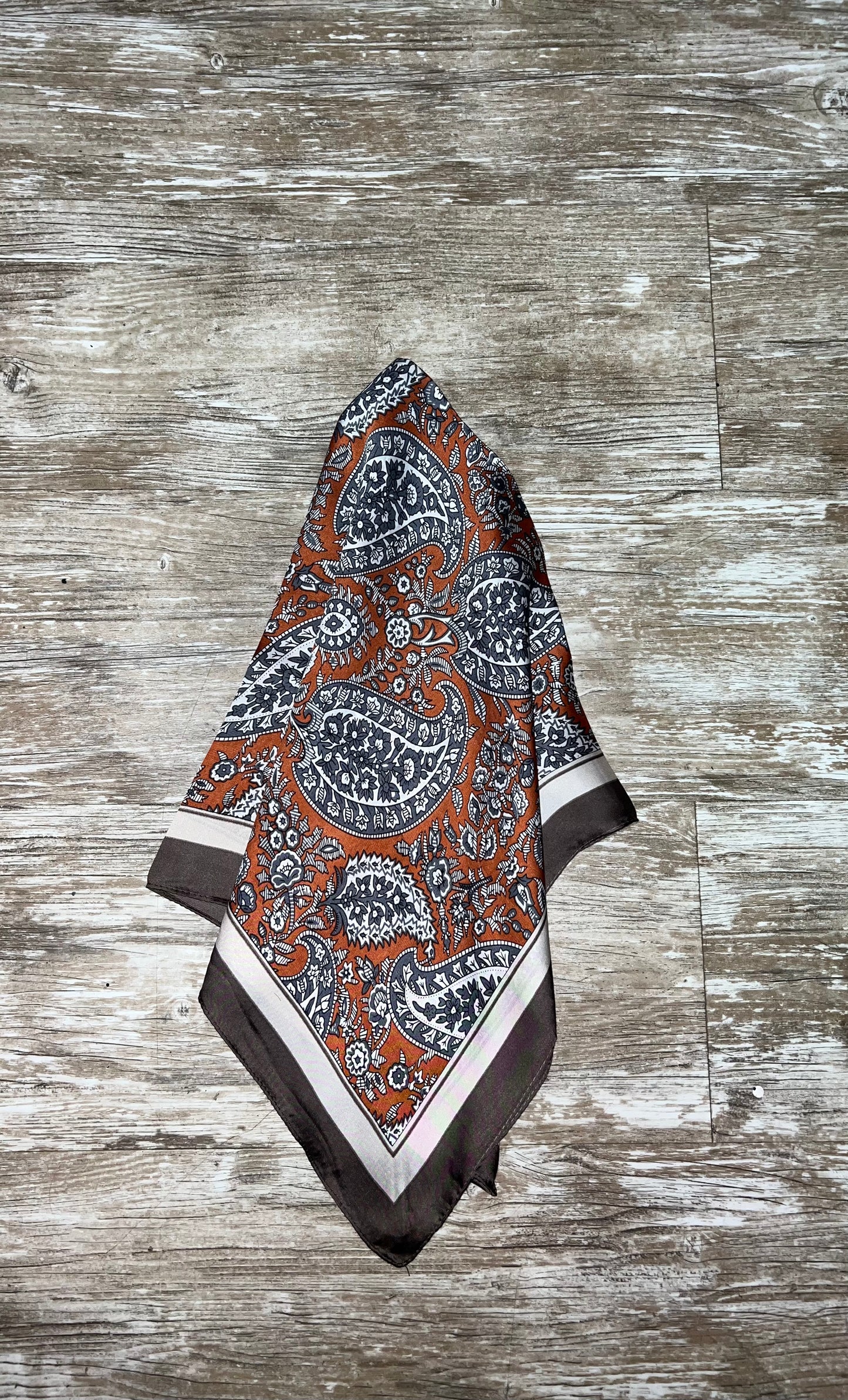 Brown Paisley Wild Rag