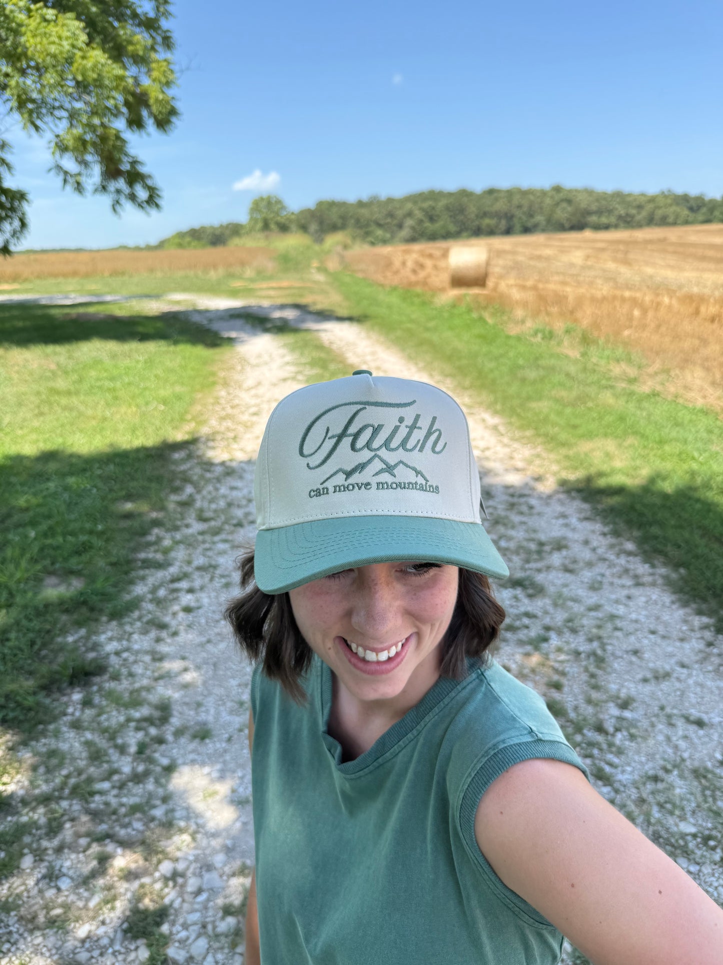 Faith Can Move Mountains Trucker Hat