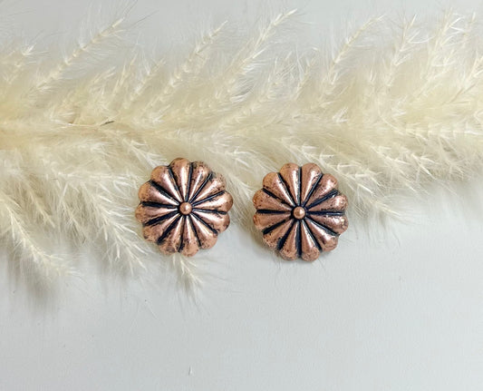 Concho Stud Earrings