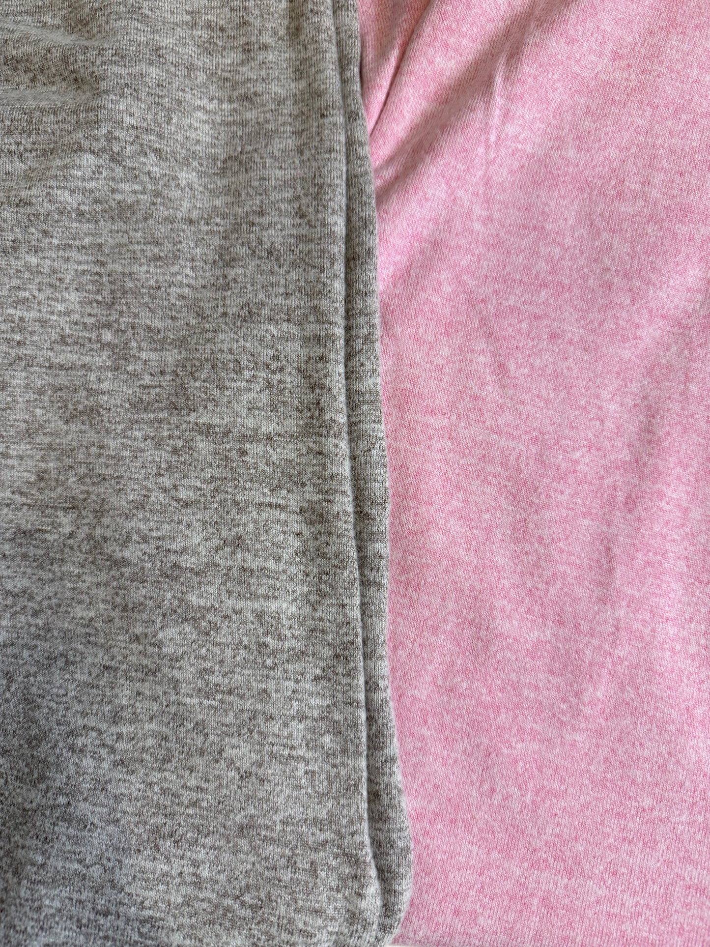Pink Sweater-Knit Lounge Pants