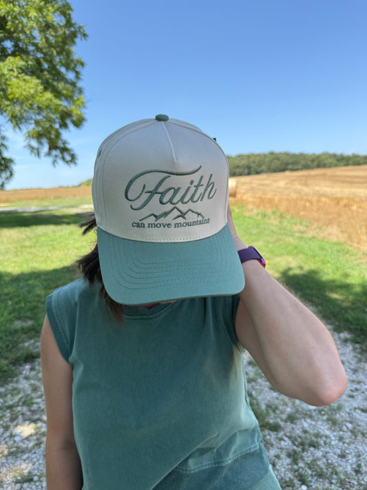 Faith Can Move Mountains Trucker Hat