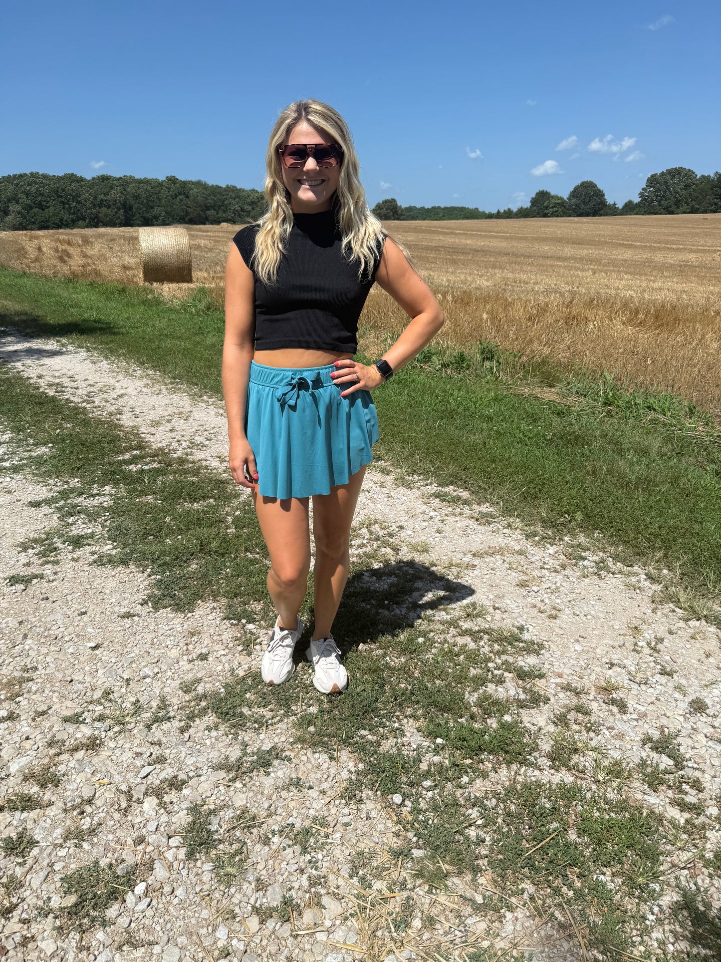 Black Active Crop