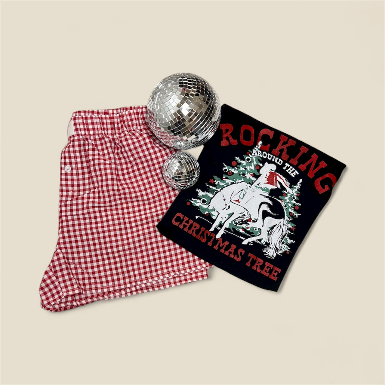 Red Gingham Boxer Shorts