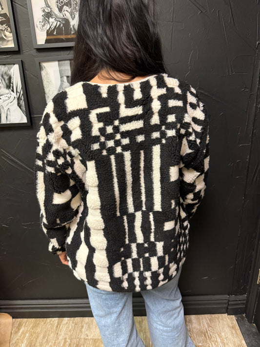 Checkered Fleece Jacket