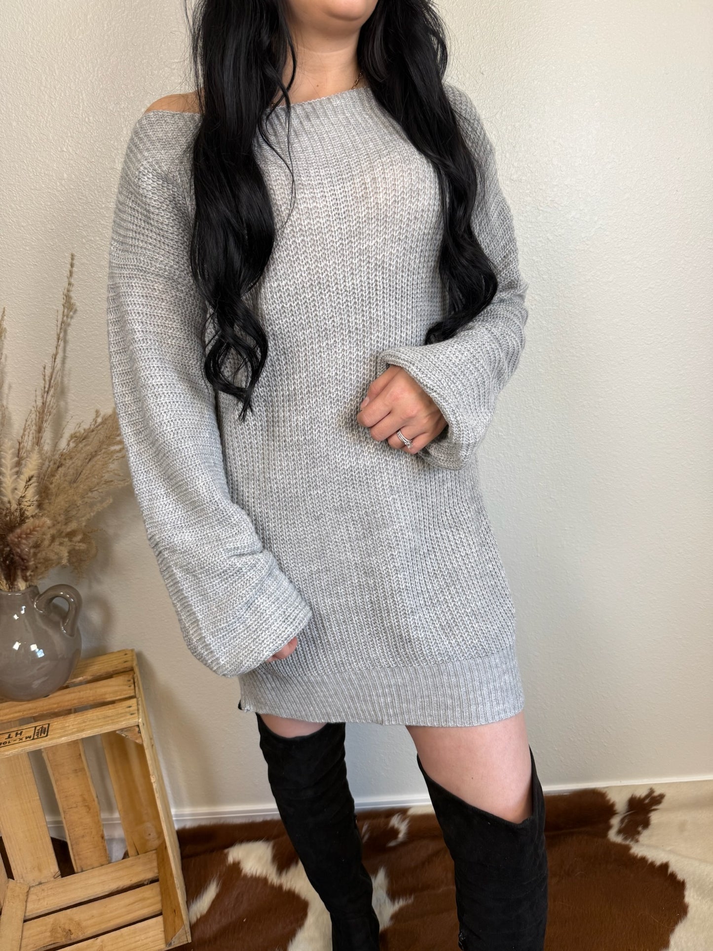 Grey Sweater Dress