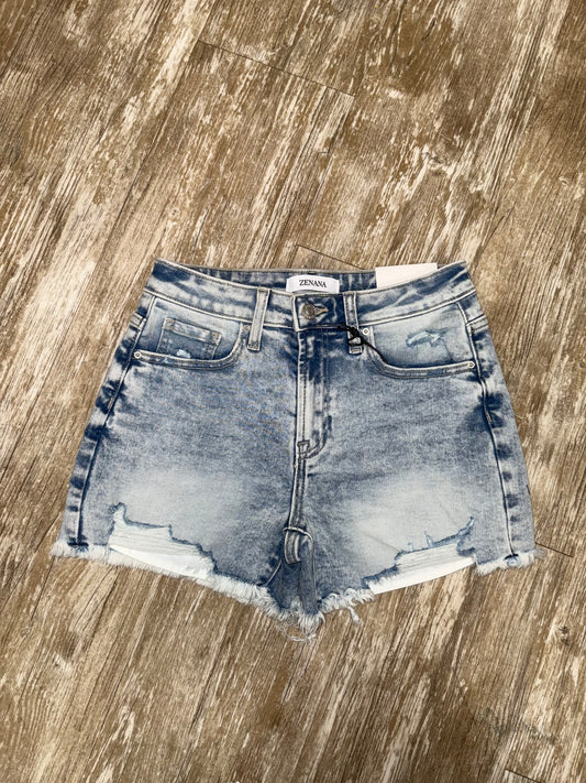 Acid Wash Denim Shorts