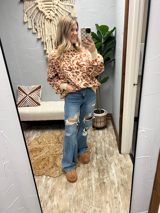 Cheetah Sweater