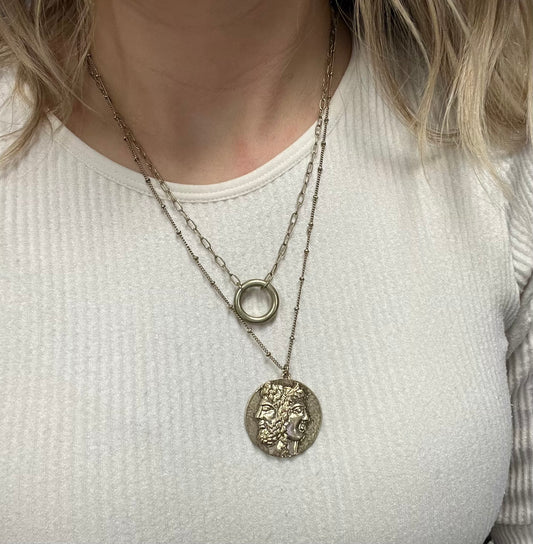 Gold Goddess Layered Necklace