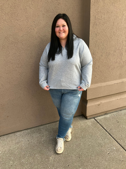Plus Quarter Zip Pullover