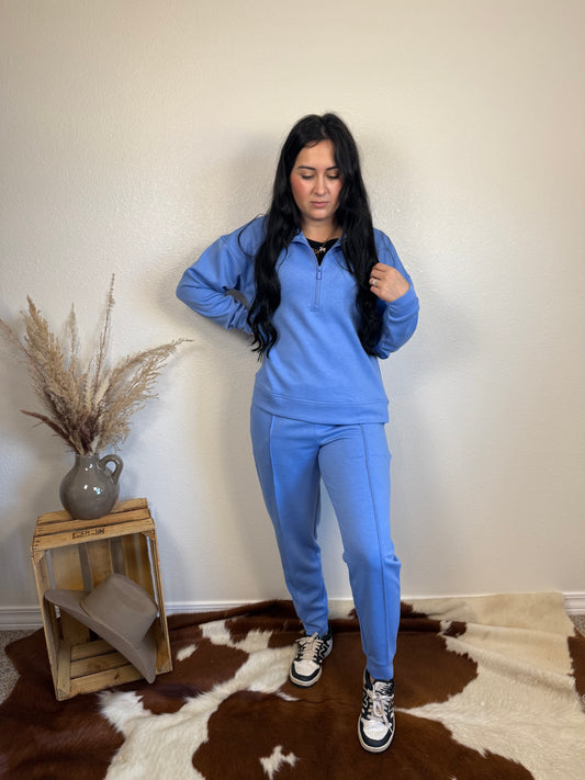 Blue 1/2 Zip 2 pc. Scuba Set