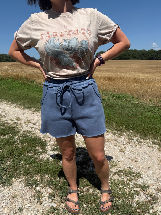 Dusty Blue Shorts