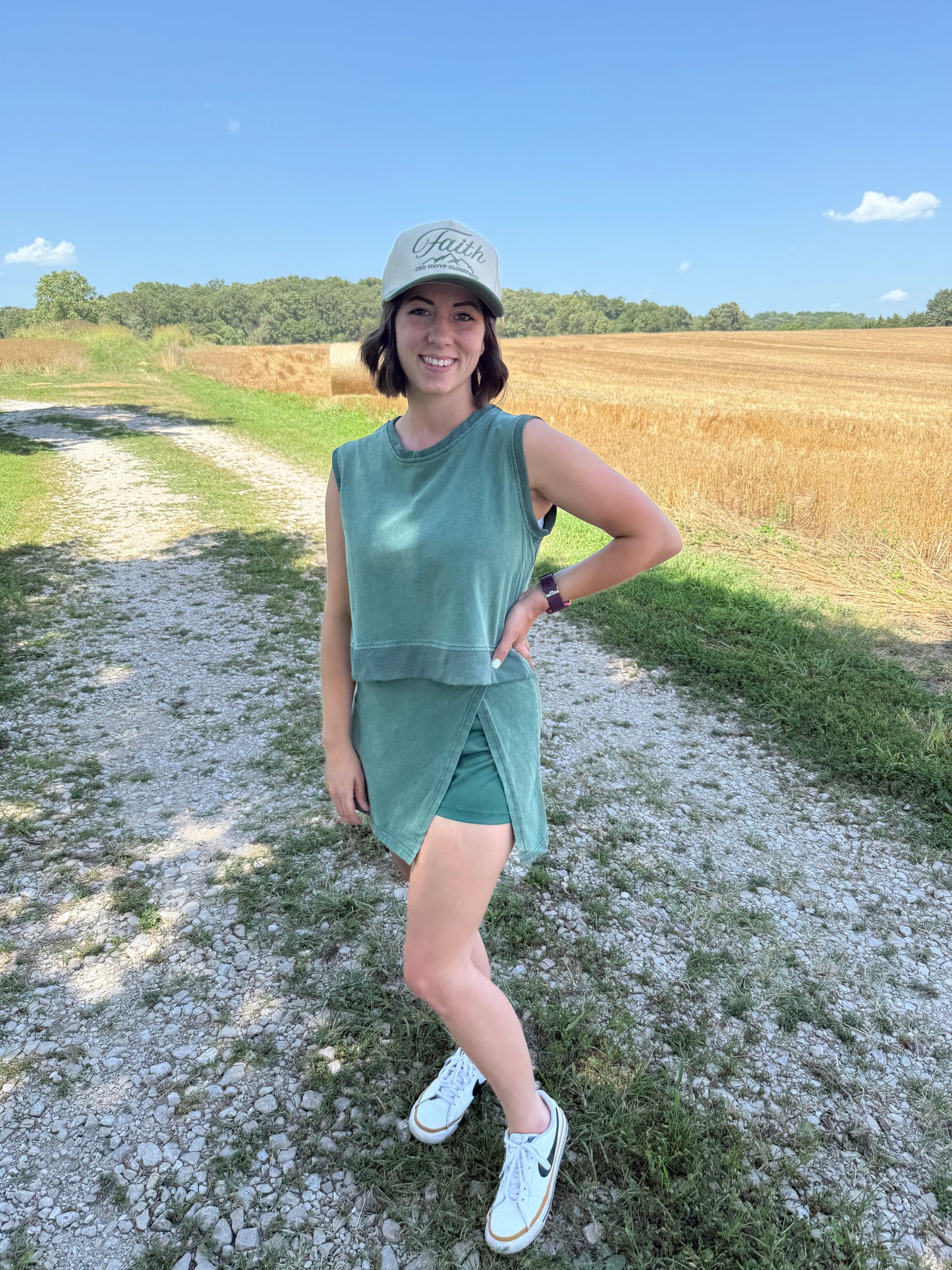 Green Skort Set