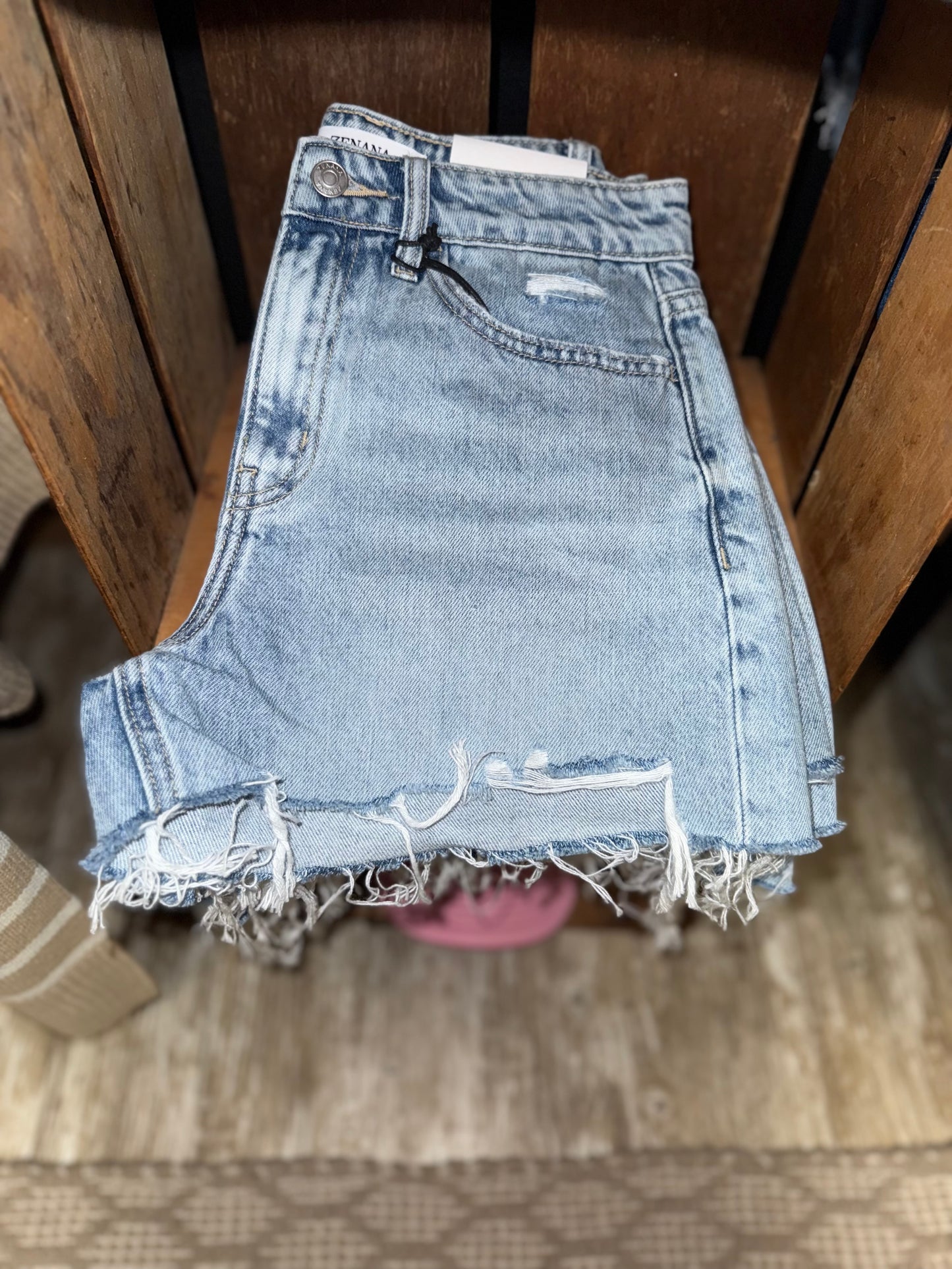 Light Wash Denim Shorts