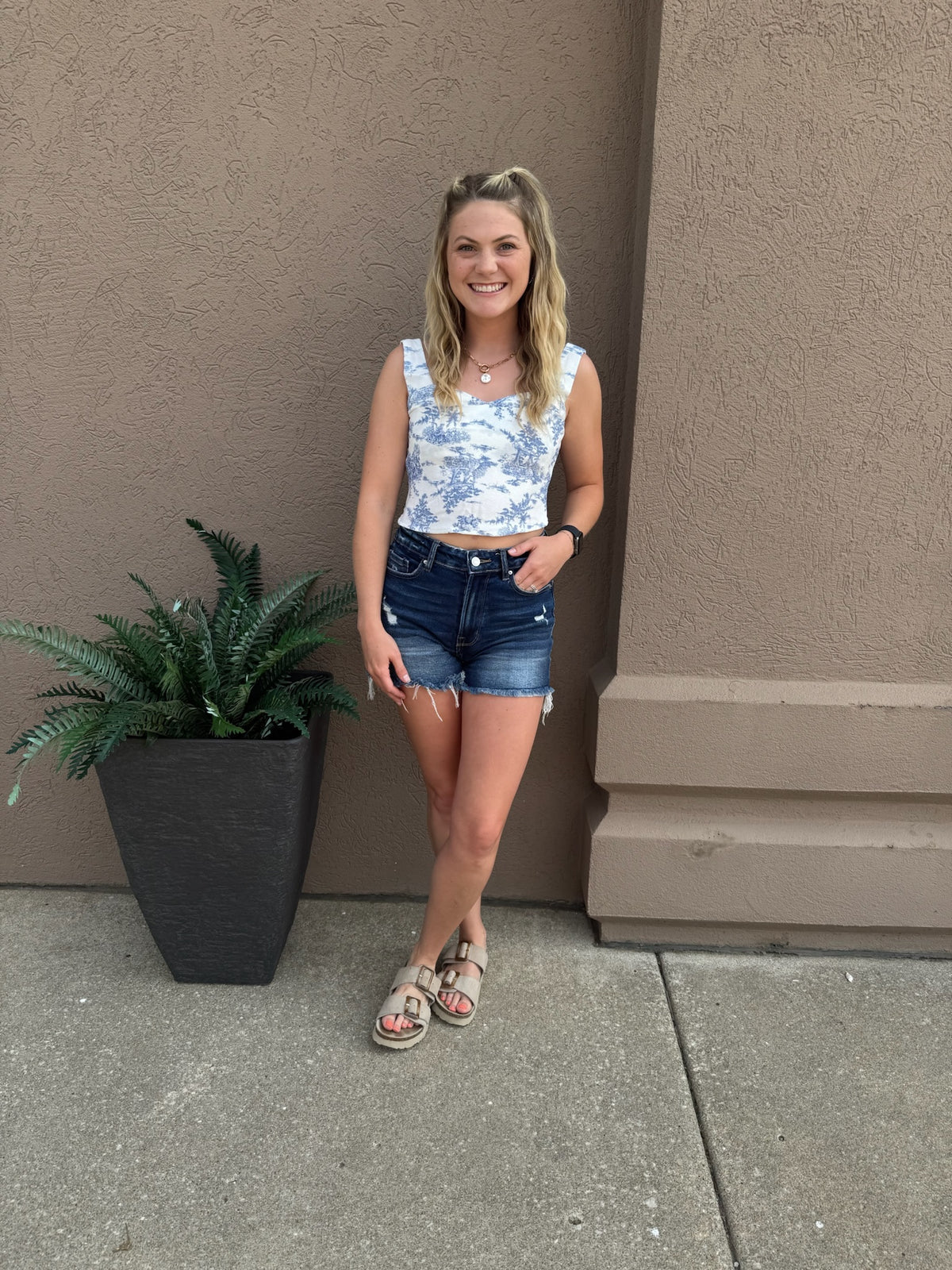 French Country Toile Tank