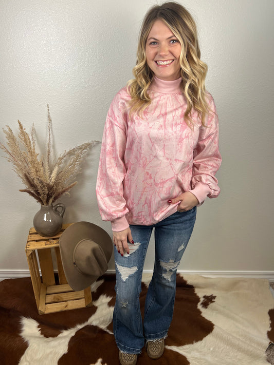 Pink Camo Sweatshirt