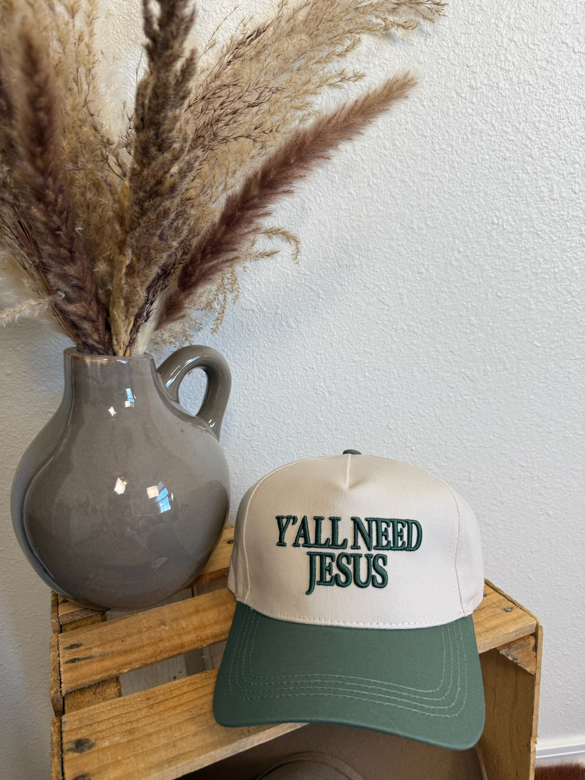 Green Ya’ll Need Jesus Trucker