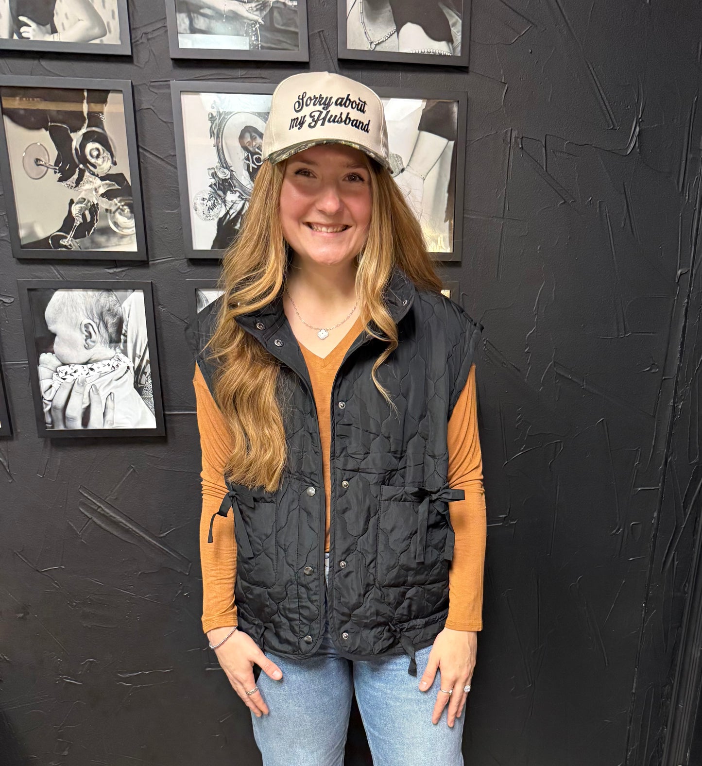 Sorry About My Husband Camo Hat