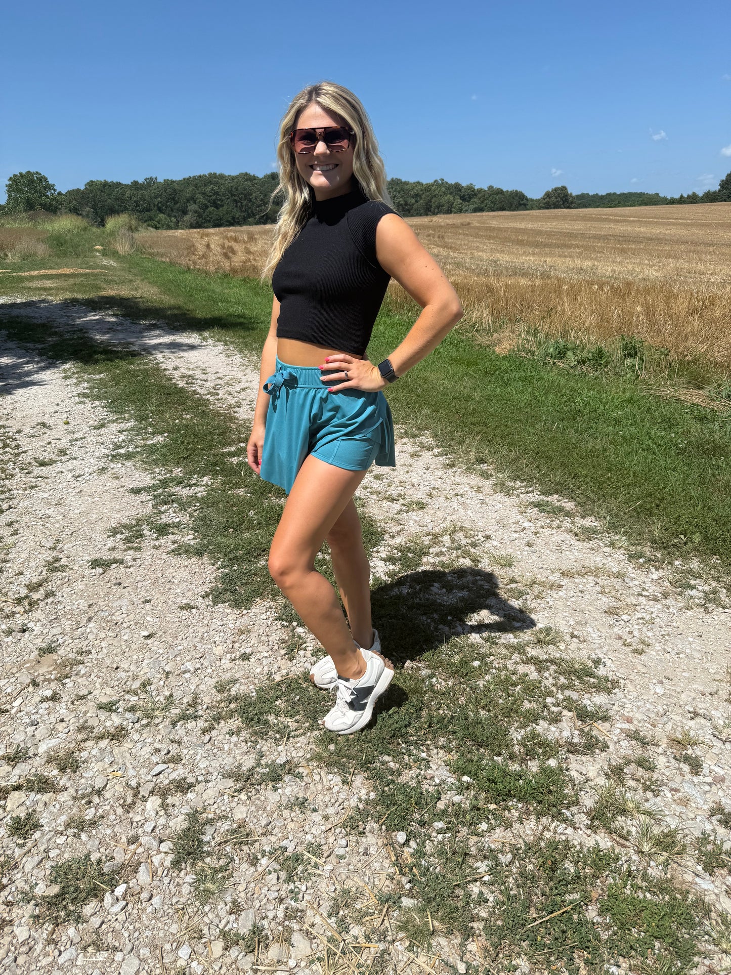 Black Active Crop