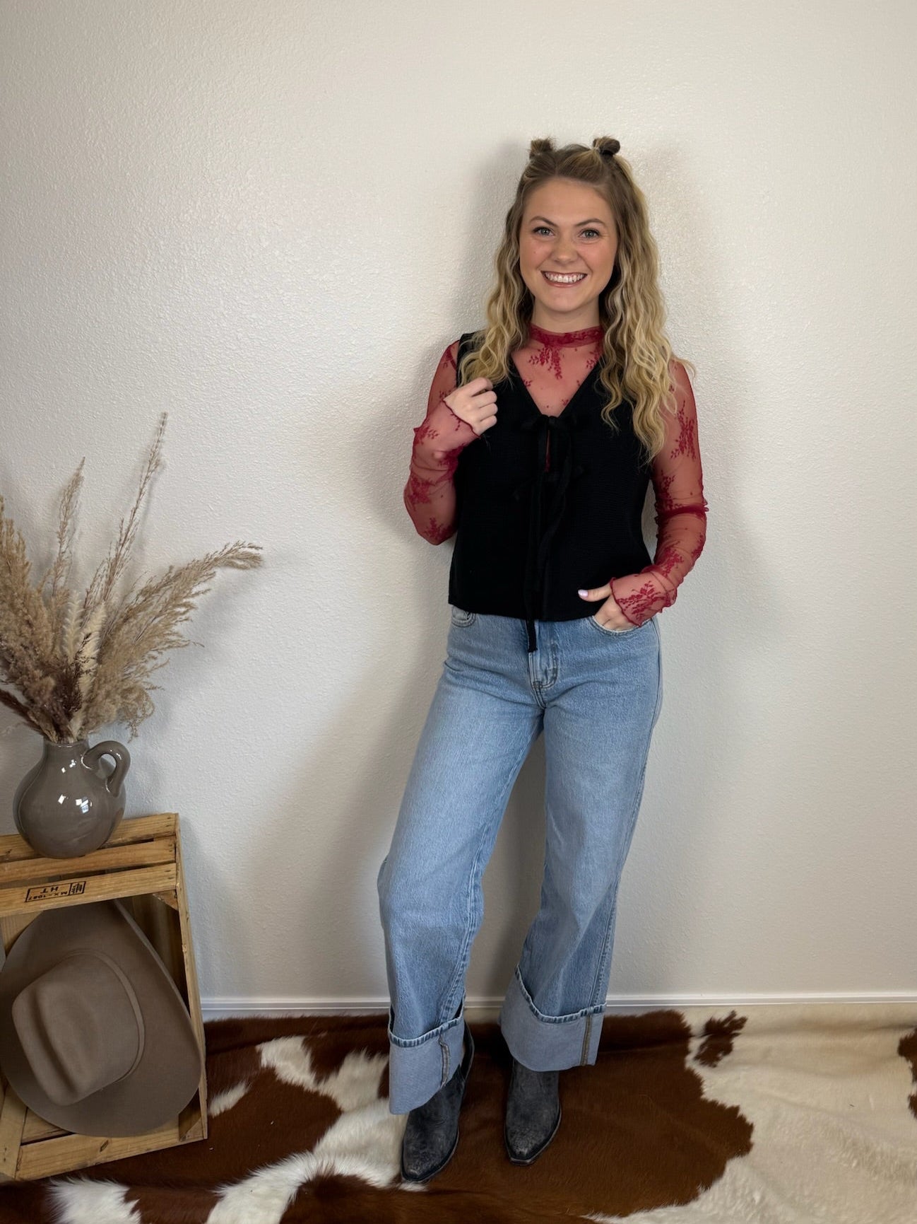 Black Tie Sweater Vest