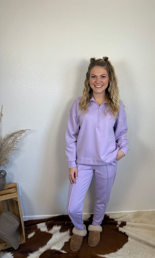 Lavender 1/2 Zip 2 pc. Scuba Set