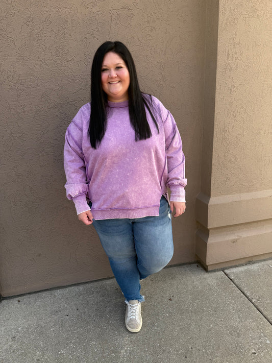 Plus Violet Sweatshirt