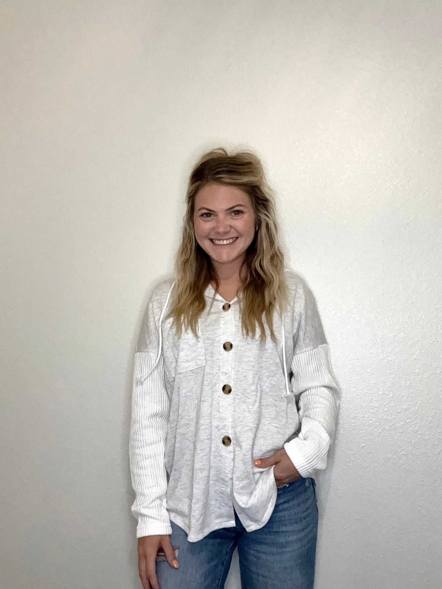 Colorblock Hooded Top