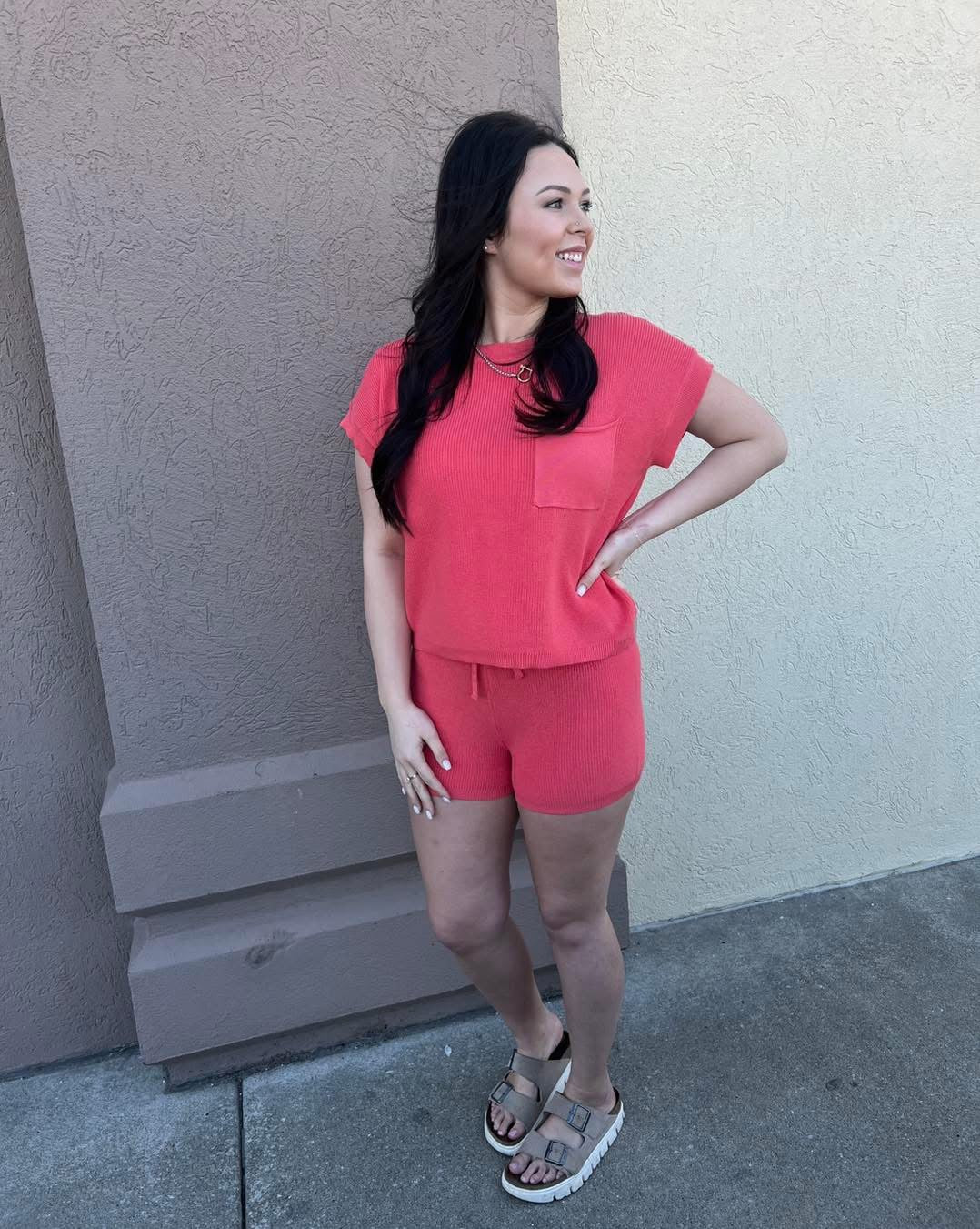 Coral Knit Set
